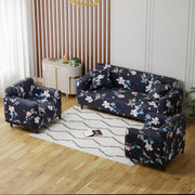 Polyester Sofa Cover (Black Stem Design)
