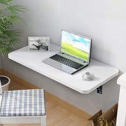 Lukzer Multi-purpose Engineered Wood Wall Mounted Foldable Rack Table (MT-002/White)