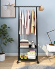 2 Bottom Shelves Garment Stand  | (A-Shape/AS-02)