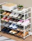 Shoe Rack/Open Display Rack | (White/Metal)