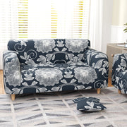 Polyester Sofa Cover (Black Stem Design)