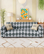 Lukzer Polyester Sofa Cover - Grey Diamond (SC-038-01)
