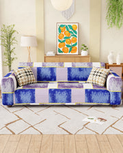 Lukzer Polyester Sofa Cover - Multi Patch (SC-042-01)