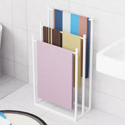 Lukzer Premium Metal Towel Rack – Sturdy & Stylish (Black/White, Model: MGS-007)