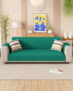 Lukzer Quilted Sofa Mat Forest Green (SC-200-01)