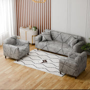 Polyester Sofa Cover (Colorful Marble Design)
