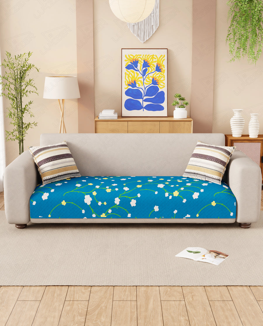 Lukzer Quilted Waterproof Sofa Mat  Bloosam Trail (SC-189-01)