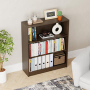 Lukzer 3‑Tier Engineered Wood Multipurpose Open Storage Organizer (MR‑014/Wenge)