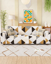 Lukzer Polyester Sofa Cover - Prism Dotted (SC-045-01)