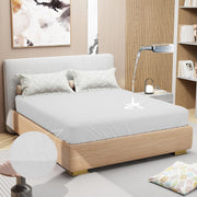 Lukzer Terry Cotton Waterproof Mattress Protector  White (MTP-WH-001)