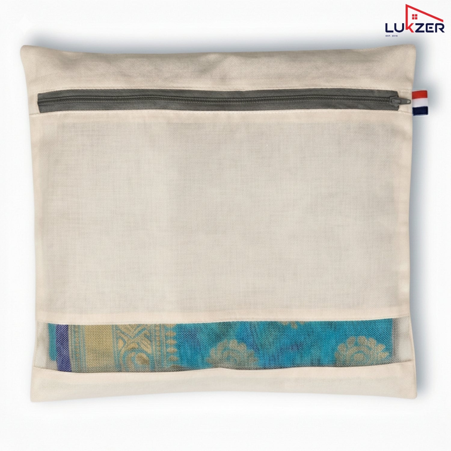 Lukzer 24 Pcs Big Size with Zip Closure & Mesh Window Saree Covers (Cotton)