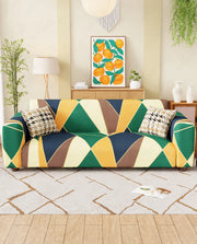 Lukzer Polyester Sofa Cover - Geometric (SC-036-01)