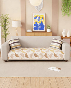 Lukzer Quilted Waterproof Sofa Mat  Fan Leaf (SC-185-01)
