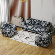 Polyester Sofa Cover (Black Stem Design)