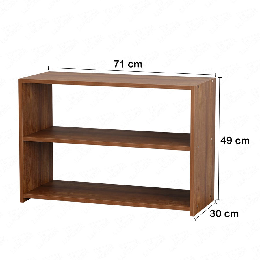 Lukzer 3-Tier Engineered Wood Shoe Storage Shelf (SR-004/Oak Brown)