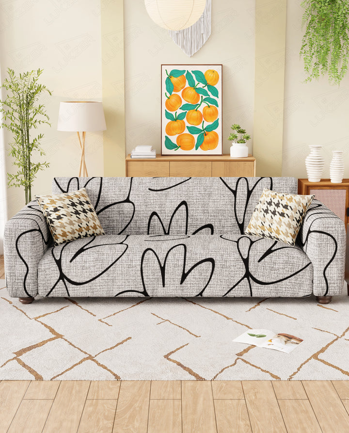 Lukzer Polyester Sofa Cover Tulip (SC-016-01)