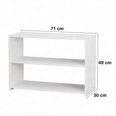 Lukzer 3-Tier Engineered Wood Shoe Storage Shelf (SR-004/White)