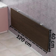 Lukzer Multi-purpose Engineered Wood Wall Mounted Foldable Rack Table (MT-001/Wenge)