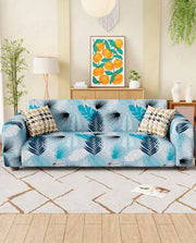 Lukzer Polyester Sofa Cover Sky Blue (SC-020-01)