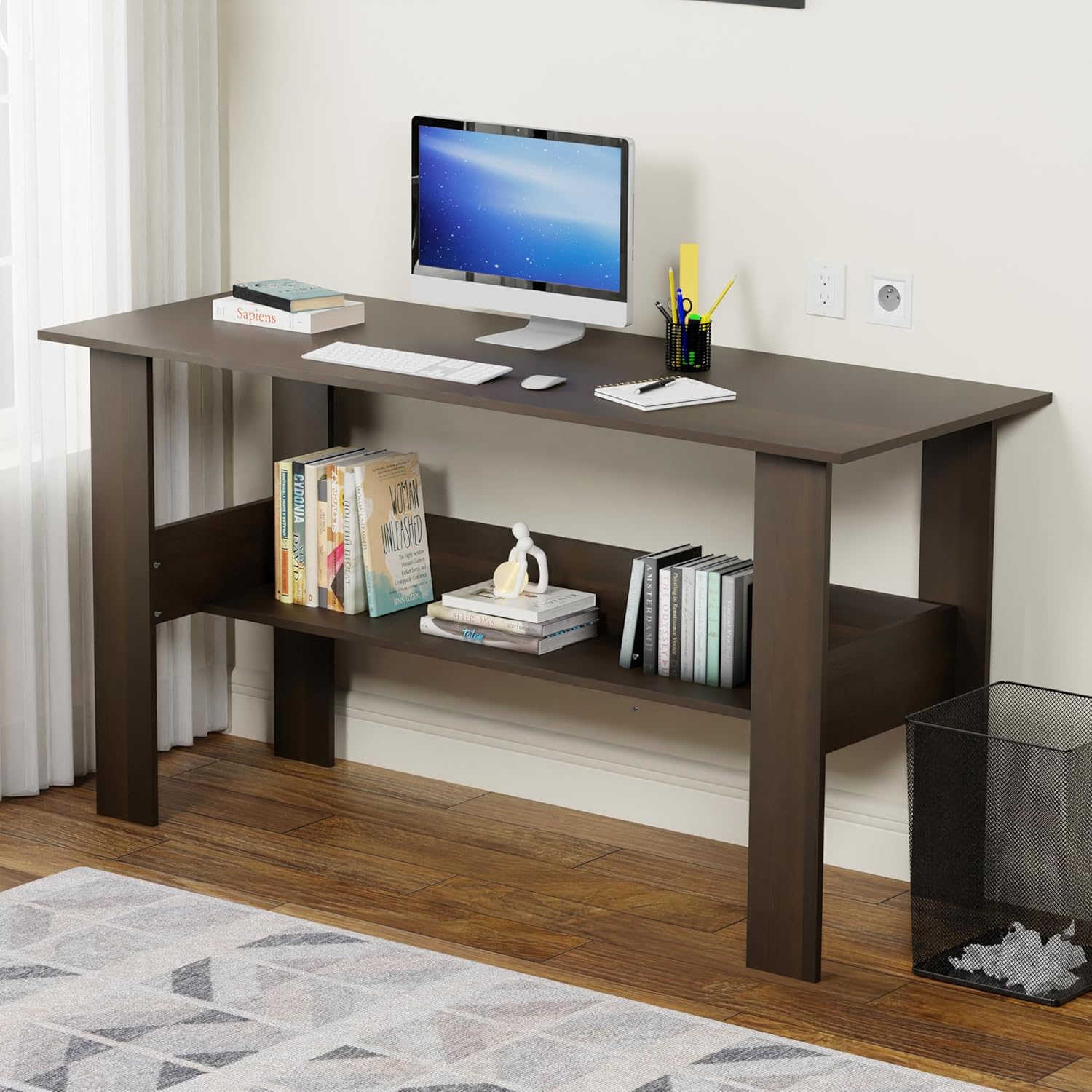 Computer Desk with 1 Layer Shelf | (ST-005)