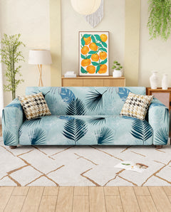 Lukzer Polyester Sofa Cover Light Blue (SC-008-01)