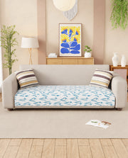 Lukzer Quilted Waterproof Sofa Mat   Bluebell (SC-186-01)