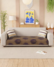 Lukzer Reversible Quilted Sofa Mat Sapphire Bloom (SC-182-01)