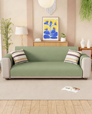 Lukzer Quilted Sofa Mat Mint Green (SC-199-01)
