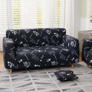 Polyester Sofa Cover (Black Stem Design)