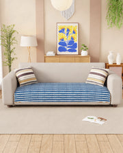 Lukzer Reversible Quilted Sofa Mat   Optical Stripe (SC-184-01)