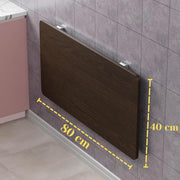 Lukzer Multi-purpose Engineered Wood Wall Mounted Foldable Rack Table (MT-002/Wenge)
