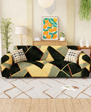 Lukzer Polyester Sofa Cover - Dark Green Prism (SC-035-01)