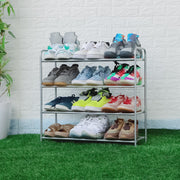 Lukzer Metal Shoe Rack & Open Display Shelf – Durable Storage Organizer