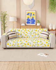 Lukzer Reversible Quilted Sofa Mat with Arms Terra Bloom (SC-205-01)