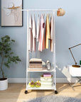 2 Bottom Shelves Garment Stand  | (A-Shape/AS-02)