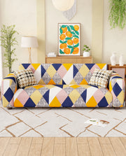 Lukzer Polyester Sofa Cover - Multicolor (SC-044-01)