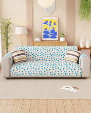 Lukzer Reversible Quilted Sofa Mat with Arms Ikat Rose (SC-203-01)