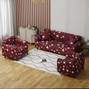 Polyester Sofa Cover (Black Stem Design)