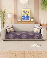 Lukzer Reversible Quilted Sofa Mat Sapphire Bloom (SC-182-01)