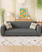 Lukzer Polyester Sofa Cover Plain Grey (SC-030-01)