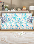 Lukzer Quilted Reversible Sofa Cover Mat with Arms | Polyester Blend 350 GSM Full Coverage & Back Belt for Stability | Washable Furniture Protector.
