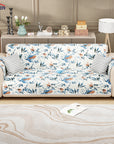 Lukzer Quilted Reversible Sofa Cover Mat with Arms | Polyester Blend 350 GSM Full Coverage & Back Belt for Stability | Washable Furniture Protector.