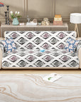 Lukzer Quilted Reversible Sofa Cover Mat with Arms | Polyester Blend 350 GSM Full Coverage & Back Belt for Stability | Washable Furniture Protector.