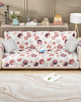 Lukzer Quilted Reversible Sofa Cover Mat with Arms | Polyester Blend 350 GSM Full Coverage & Back Belt for Stability | Washable Furniture Protector.