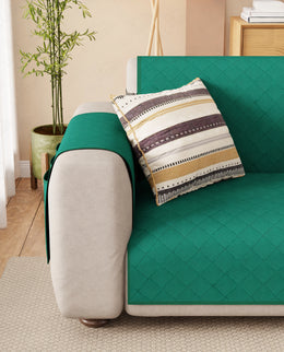 Lukzer Quilted Sofa Mat Forest Green (SC-200-01)