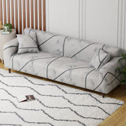 Polyester Sofa Cover (Colorful Marble Design)