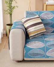 Lukzer Reversible Quilted Sofa Mat with Arms Ocean Breeze (SC-183-01/A)