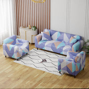 Polyester Sofa Cover (Colorful Marble Design)