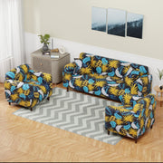 Polyester Sofa Cover (Black Stem Design)