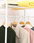 Garment Stand with Top and Bottom Shelves | (163x60x35cm)